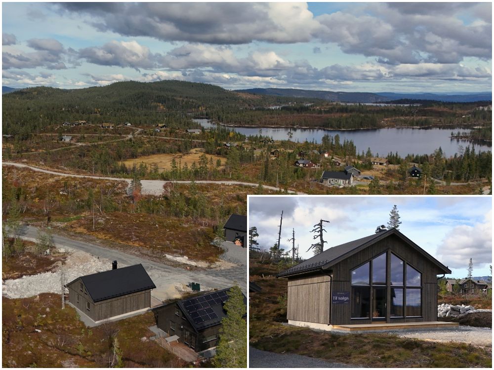 Moderne hytte til salgs på Fagerfjell